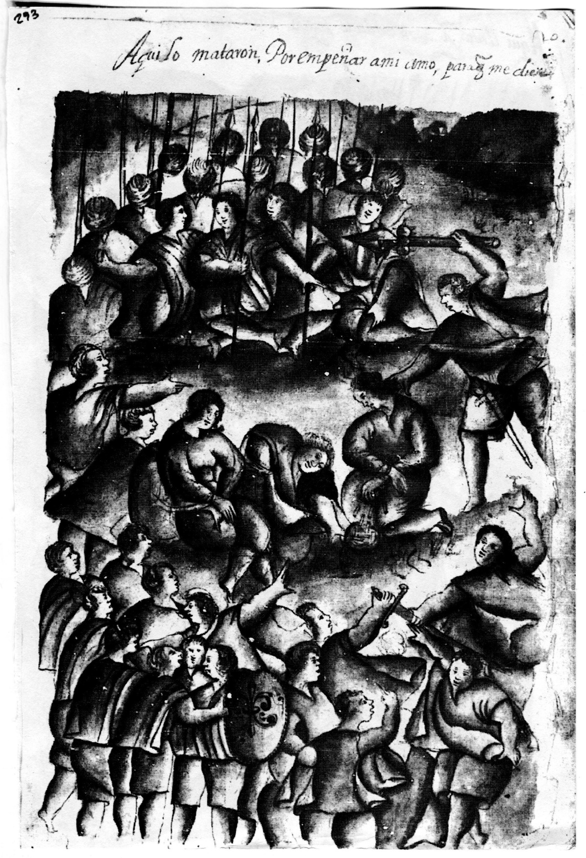 Ilustraciones de El Cautiverio Feliz, de Francisco Núñez de Pineda. Primeros dibujos chilenos del pueblo Mapuche